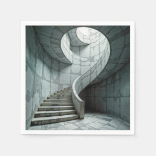 Magnificent Marble Spiral Staircase Napkin