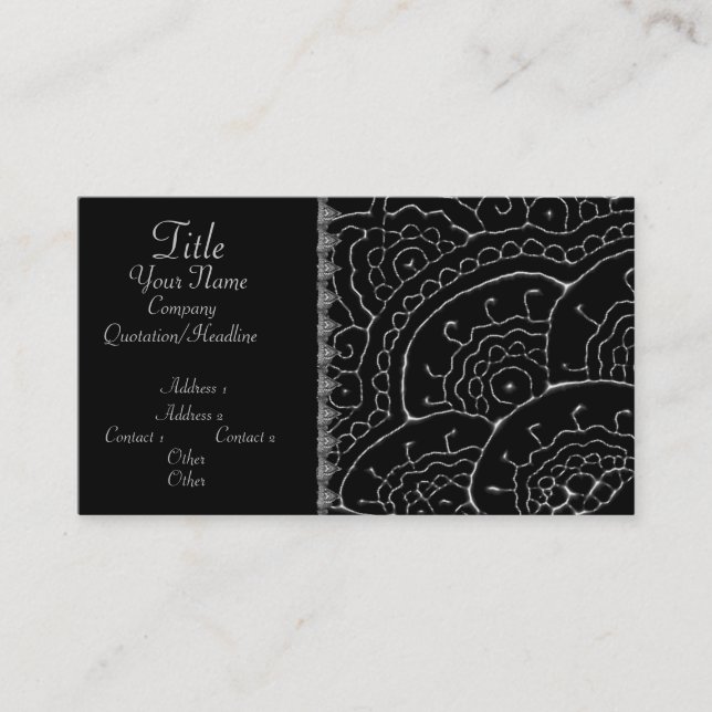 Magnificent Mehndi Mandalas Business Card (Front)