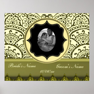 Magnificent Mehndi Mandalas (Gold Effect) Poster