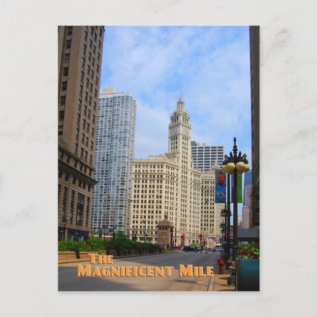 Magnificent Mile - Chicago Illinois Postcard (Front)