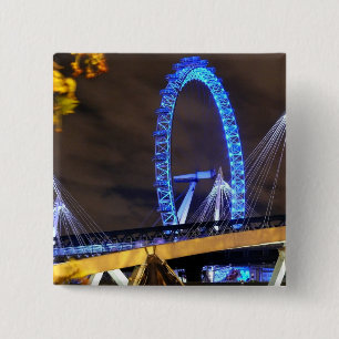 Magnificent! Millennium Wheel London 15 Cm Square Badge