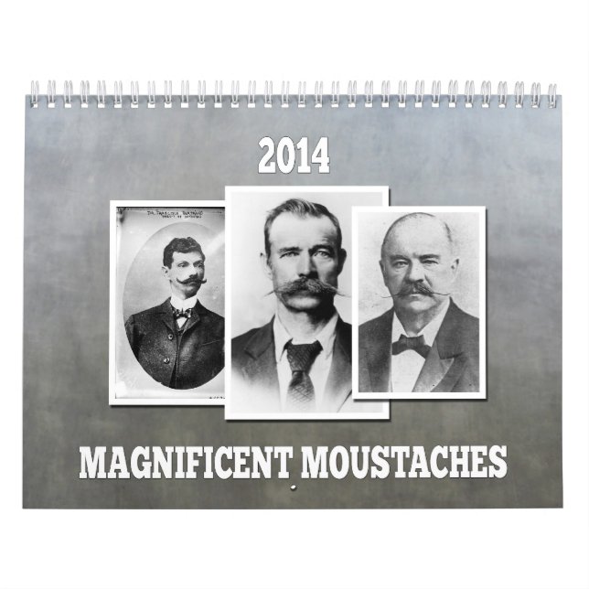 Magnificent Moustaches / Moustaches 2014 calendar (Cover)