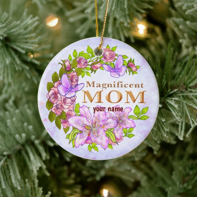 Magnificent Mum  Ceramic Tree Decoration (Tree)