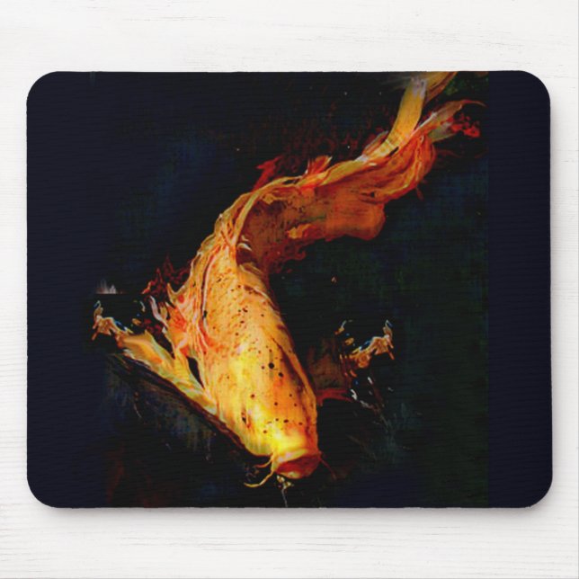 Magnificent Orange Koi Mouse Mat (Front)