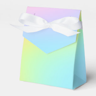 Magnificent Pastel Rainbow Wedding Favour Box