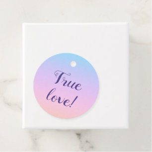 Magnificent Pastel Rainbow Wedding Favour Tags