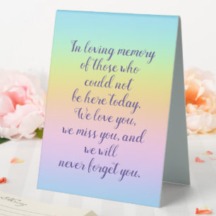 Magnificent Pastel Rainbow Wedding Memorial