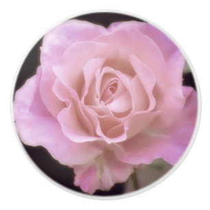 Magnificent Pink Rose Ceramic Knob