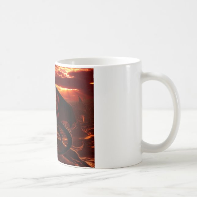 Magnificent Red Dragon Coffee Mug (Right)