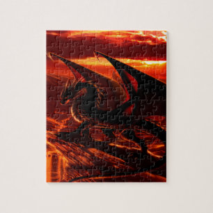 Magnificent Red Dragon Jigsaw Puzzle
