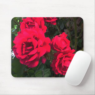 Magnificent Red Roses Mouse Mat