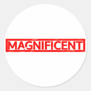 Magnificent Stamp Classic Round Sticker