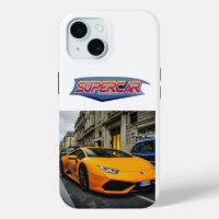 Magnificent Supercar iPhone 15 Case Design.