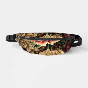 Magnificent Vintage Floral Arrangement Bum Bags