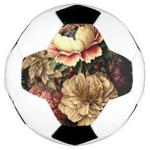 Magnificent Vintage Floral Arrangement Football