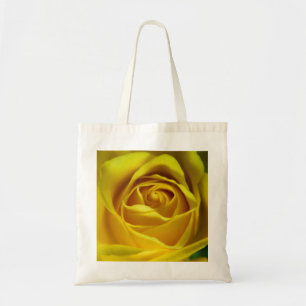 Magnificent yellow rose macro picture tote bag