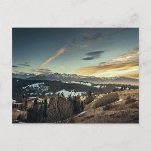 magnificent zakopane landscape postcard