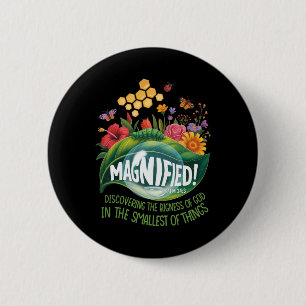 Magnified Smallest Insects Adventure Vbs 2025 4 6 Cm Round Badge