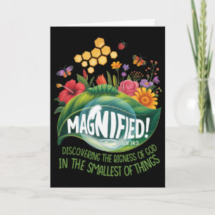 Magnified Smallest Insects Adventure Vbs 2025 4 Card