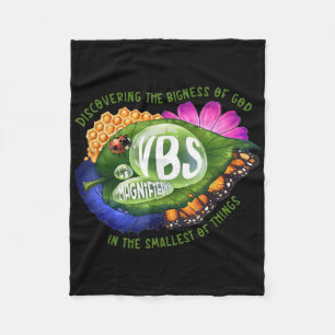 Magnified Vbs 2025 Discovering The Bigness Of God Fleece Blanket