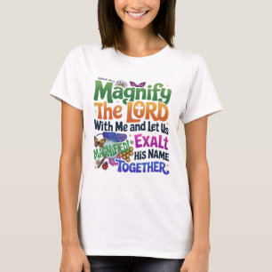Magnified Vbs 2025 Magnify The Lord Christian Bibl T-Shirt