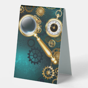 Magnifier in Steampunk Style