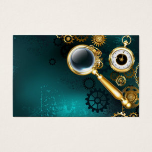 Magnifier in Steampunk Style