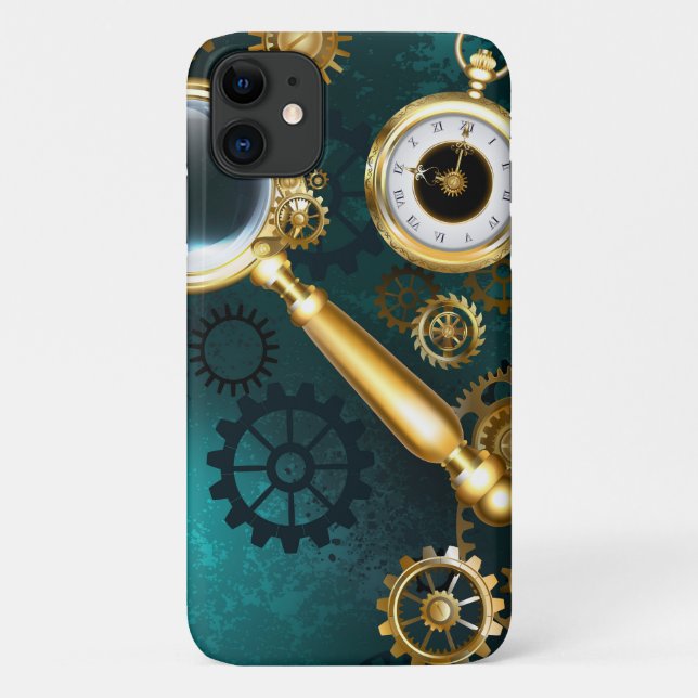 Magnifier in Steampunk Style Case-Mate iPhone Case (Back)