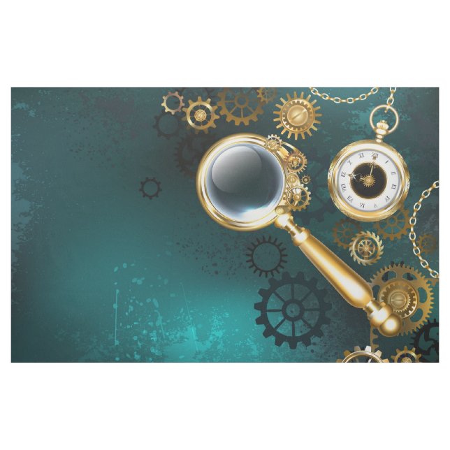 Magnifier in Steampunk Style Fabric (Yard)