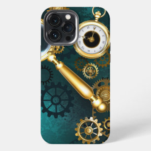 Magnifier in Steampunk Style iPhone 13 Pro Max Case