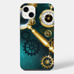 Magnifier in Steampunk Style iPhone 14 Plus Case