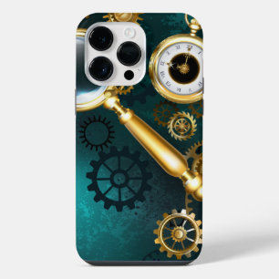 Magnifier in Steampunk Style iPhone 14 Pro Max Case