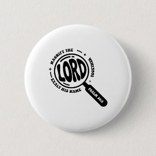 Magnify The Lord Bible Verse Magnified Vbs 2025 Su 6 Cm Round Badge