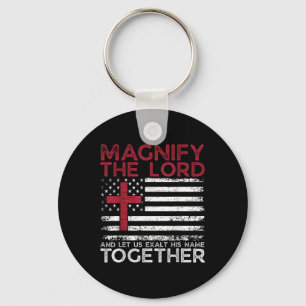 Magnify The Lord Exalt Him Together Psalm _3 Vbs 2 Key Ring