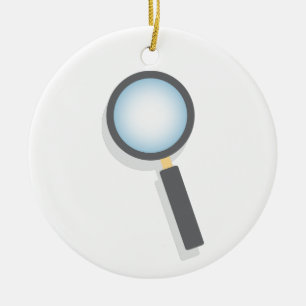 Magnifying Glass Ceramic Tree Decoration