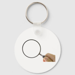 Magnifying glass key ring
