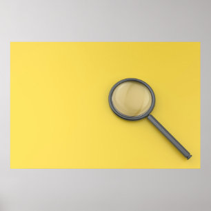 Magnifying glass poster