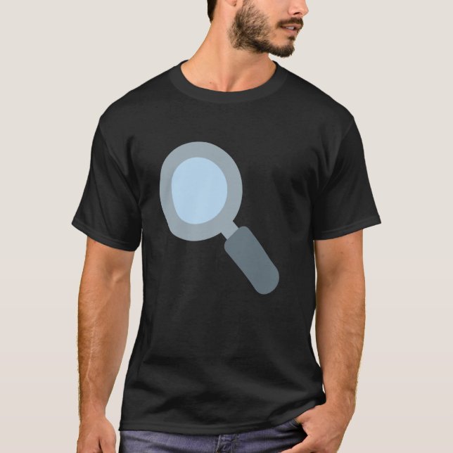 Magnifying Glass Tilted Left T-Shirt (Front)