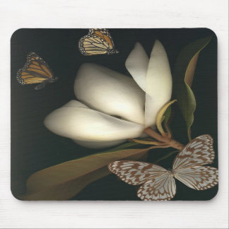 magnolia and butterflies mousepad 1