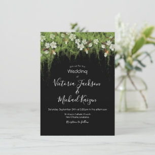 Magnolia and Moss Vines Southern Wedding Invitatio Invitation