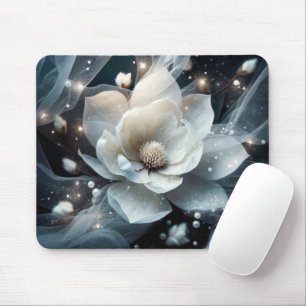 Magnolia and Pearls Mouse Mat