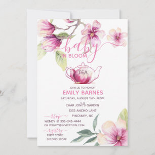 Magnolia Baby in Bloom Tea Invitation