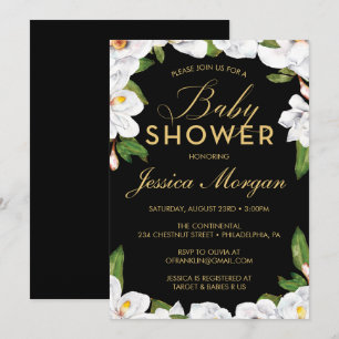 Magnolia Baby Shower Invitation