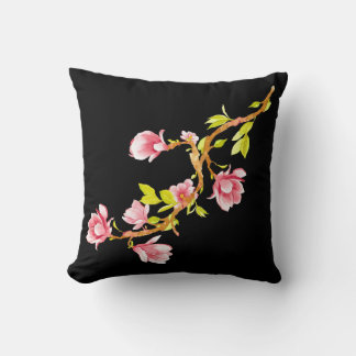Magnolia Black Cushion