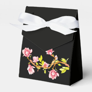 Magnolia Black Favour Box