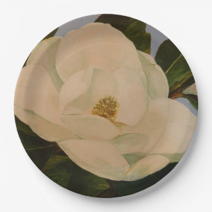 Magnolia Bloom Paper Plate