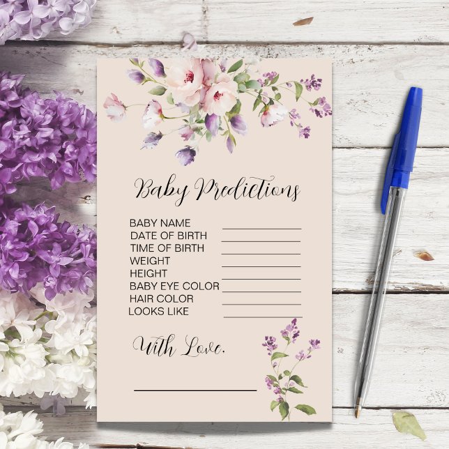 Magnolia Blooms Baby Shower Predictions Game (Creator Uploaded)