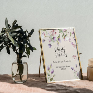 Magnolia Blooms Party Favour Sign