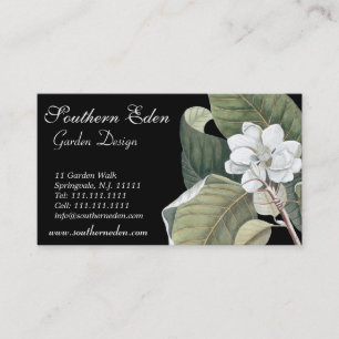 Magnolia Blossom Business Card - Garden Designer