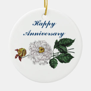 Magnolia Blossom Ceramic Tree Decoration